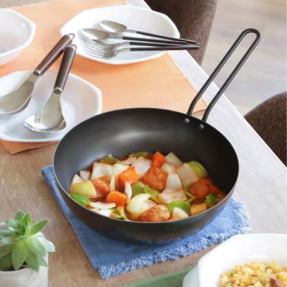 【日本燕三条製】工房 Aizawa 黑色系列 24cm 炒鍋