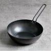【日本燕三条製】工房 Aizawa 黑色系列 24cm 炒鍋