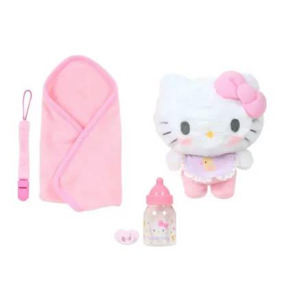 20260125-903E-04 Sanrio三麗鷗 Hello Kitty 娃娃照顧組嬰兒造型絨毛娃娃組 寶寶造型玩偶