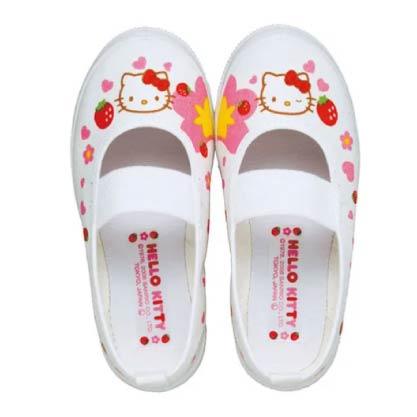 Hello Kitty 兒童學校鞋 – 可愛草莓花朵款