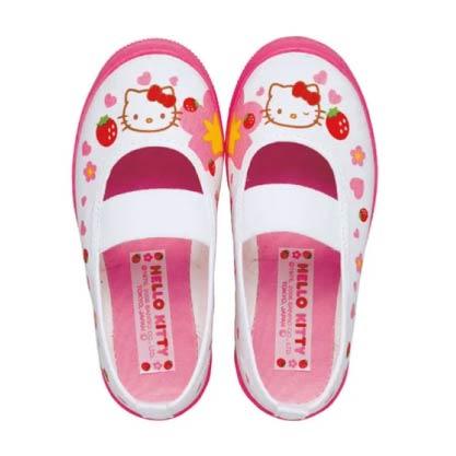 Hello Kitty 兒童學校鞋 – 可愛草莓花朵款