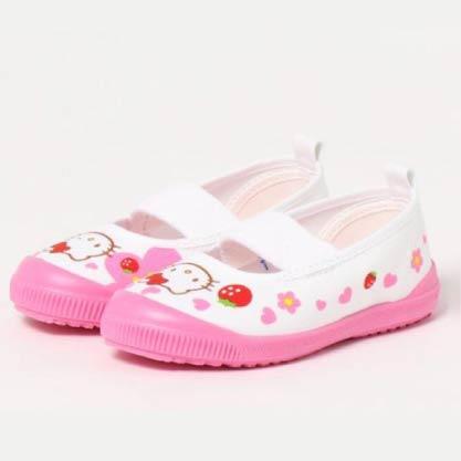 Hello Kitty 兒童學校鞋 – 可愛草莓花朵款