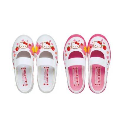 Hello Kitty 兒童學校鞋 – 可愛草莓花朵款