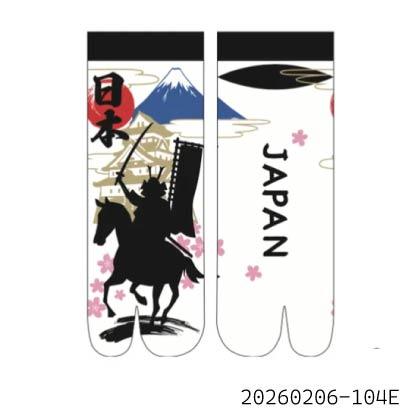 超彈力足袋襪 日本風圖案款 襪子
