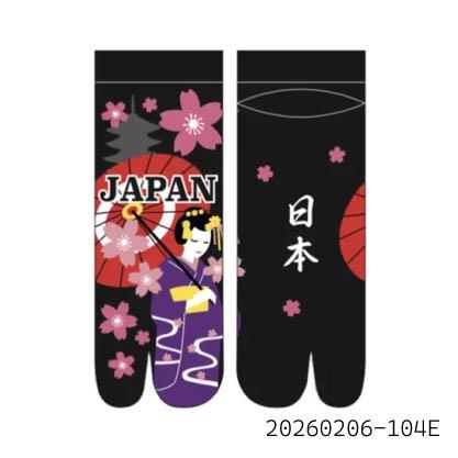 超彈力足袋襪 日本風圖案款 襪子