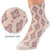 中筒長度浮動花卉全印花襪