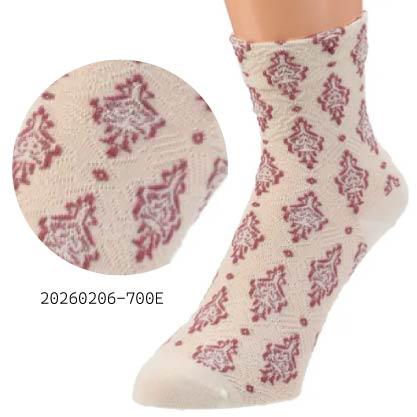 中筒長度浮動花卉全印花襪