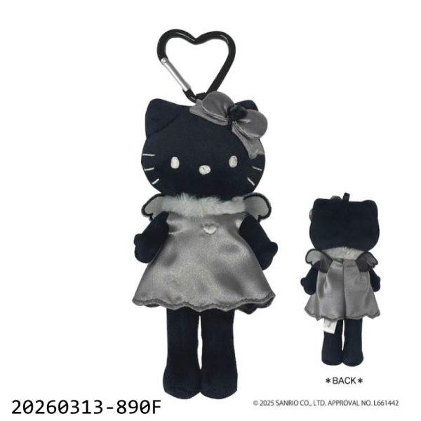 20260313-890F 日本Sanrio Hello Kitty Style Up造型絨毛吊飾鑰匙圈