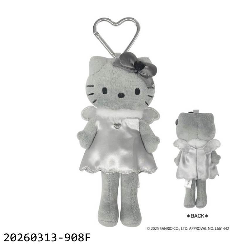 日本Sanrio Hello Kitty Style Up造型絨毛吊飾鑰匙圈