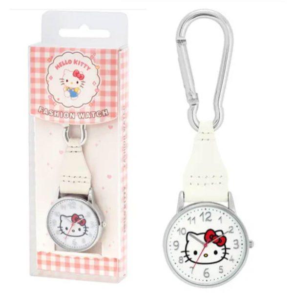 三麗鷗Hello Kitty掛錶 登山扣設計 可愛造型隨身手錶