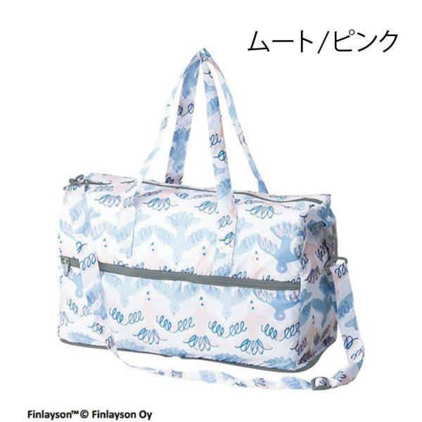 20260328-666-07 Finlayson芬蘭設計CORONNA環保波士頓包可摺疊收納 旅行袋 購物袋大容量