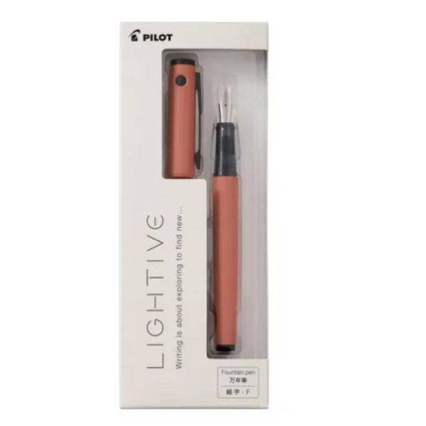 日本製 日本境內LIGHTIVE  鋼筆 F 細字 輕量好攜帶 無墨水 另購