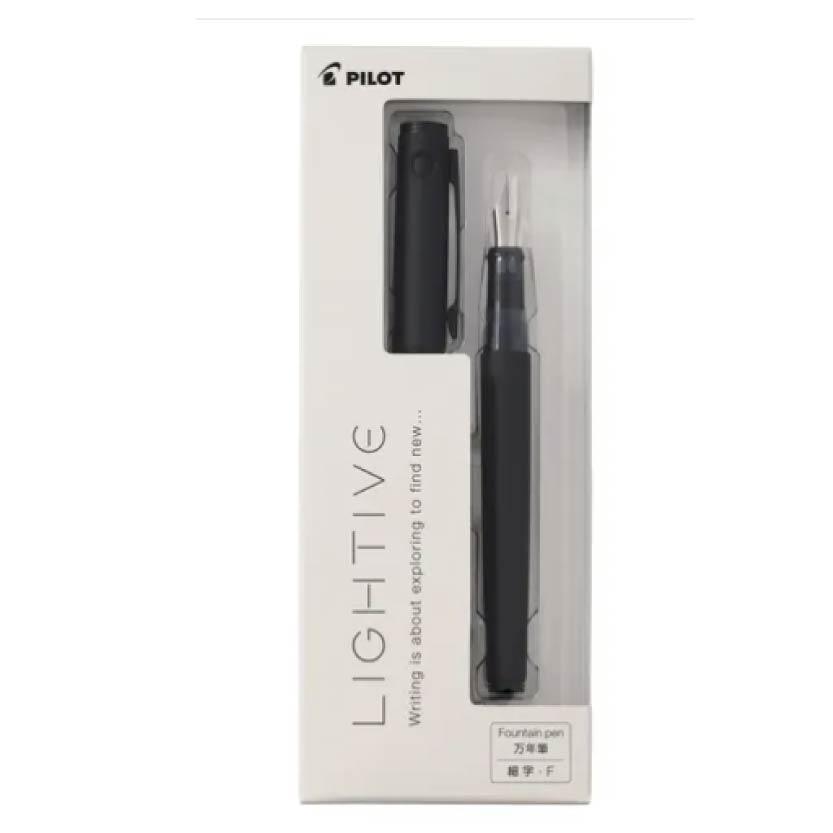 日本製 日本境內LIGHTIVE  鋼筆 F 細字 輕量好攜帶 無墨水 另購