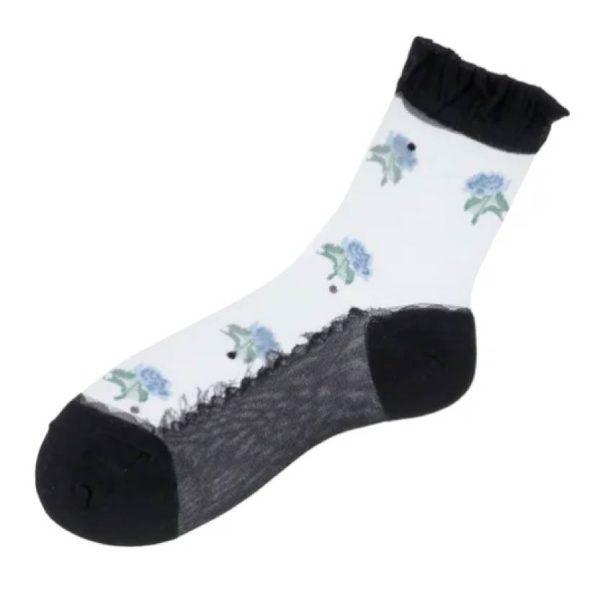 2026春季品 日本製 大花透膚襪