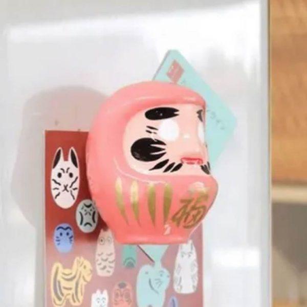 日本製達摩磁鐵 張子招財擺飾 冰箱磁鐵