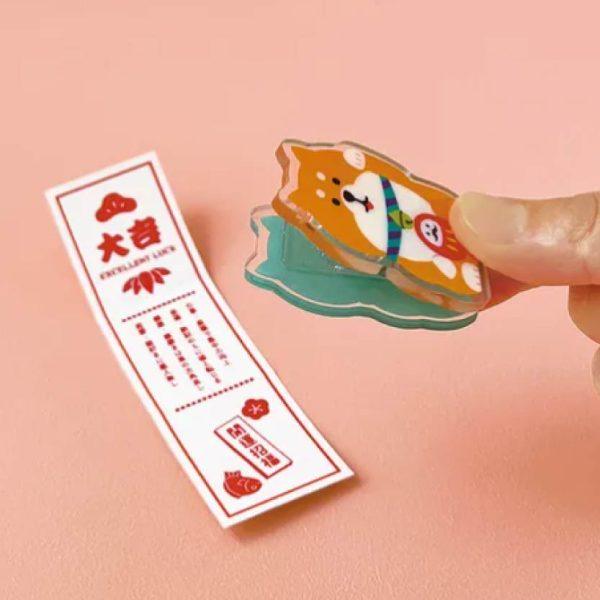 日式招財貓達摩小夾子 福貓