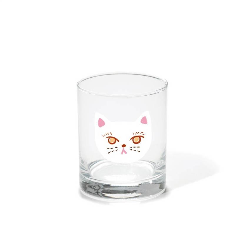 日本 4CAT 慵懶貓咪玻璃杯