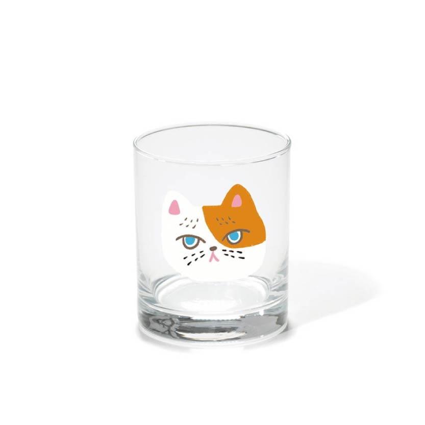 日本 4CAT 慵懶貓咪玻璃杯