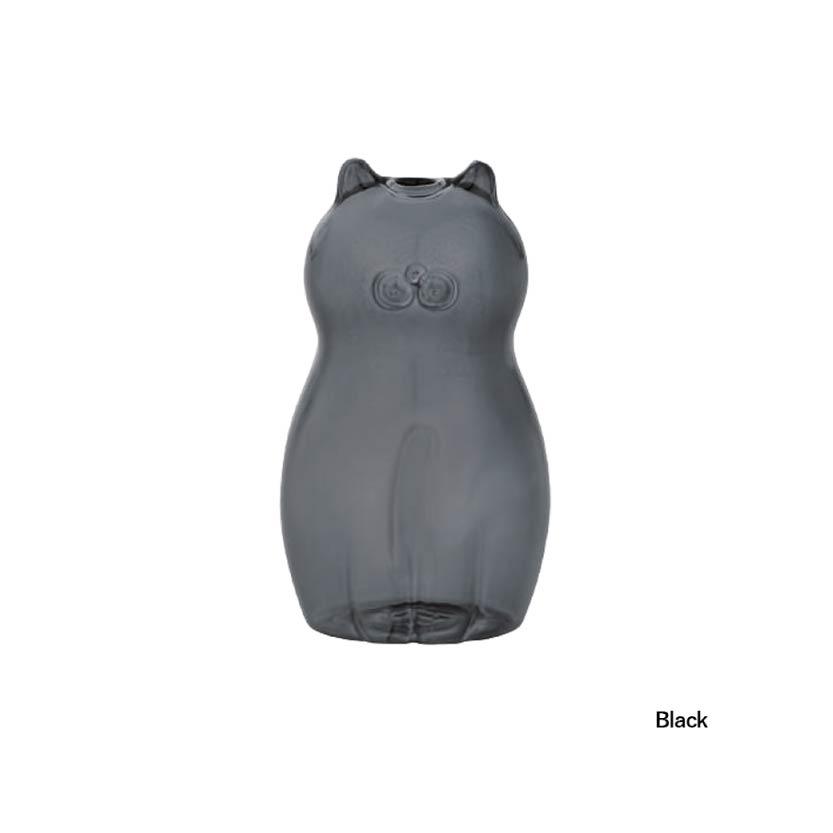 DECOLE-Glass Cat Vase 貓咪玻璃一輪插花瓶