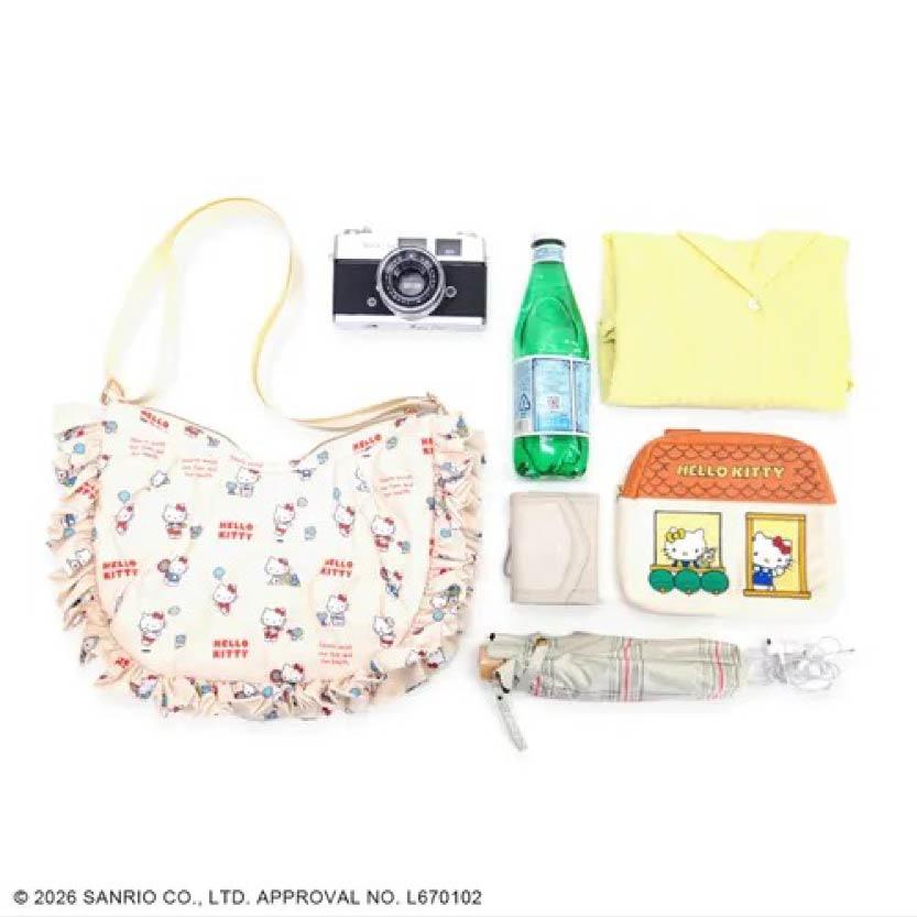 20260911-271E-08 Hello Kitty 絎縫荷葉邊肩背包 ACCOMMODE