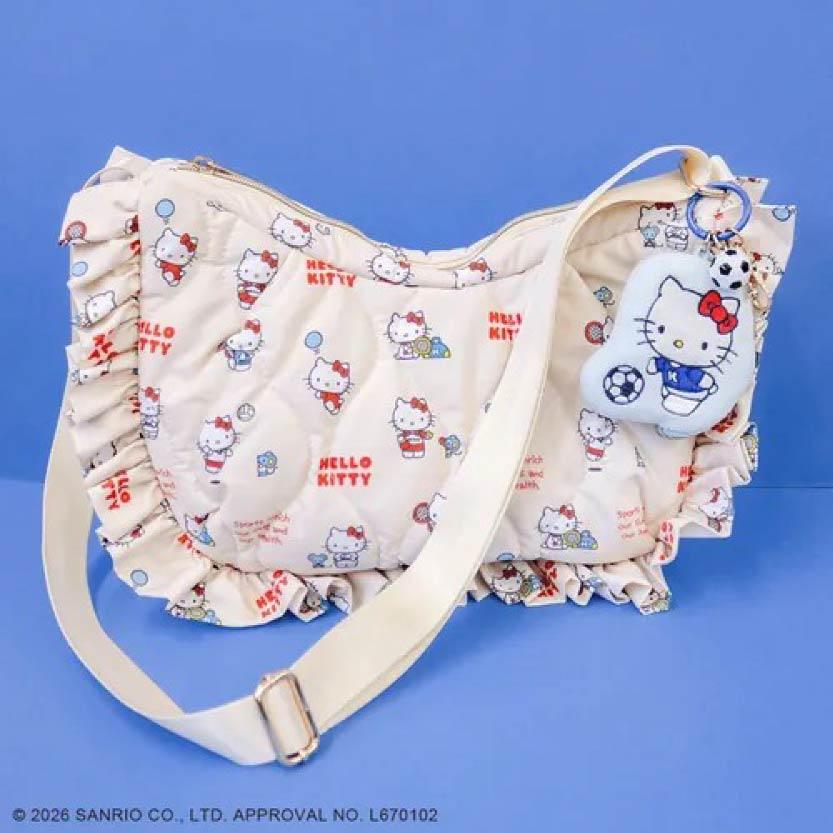20260911-271E-09 Hello Kitty 絎縫荷葉邊肩背包 ACCOMMODE