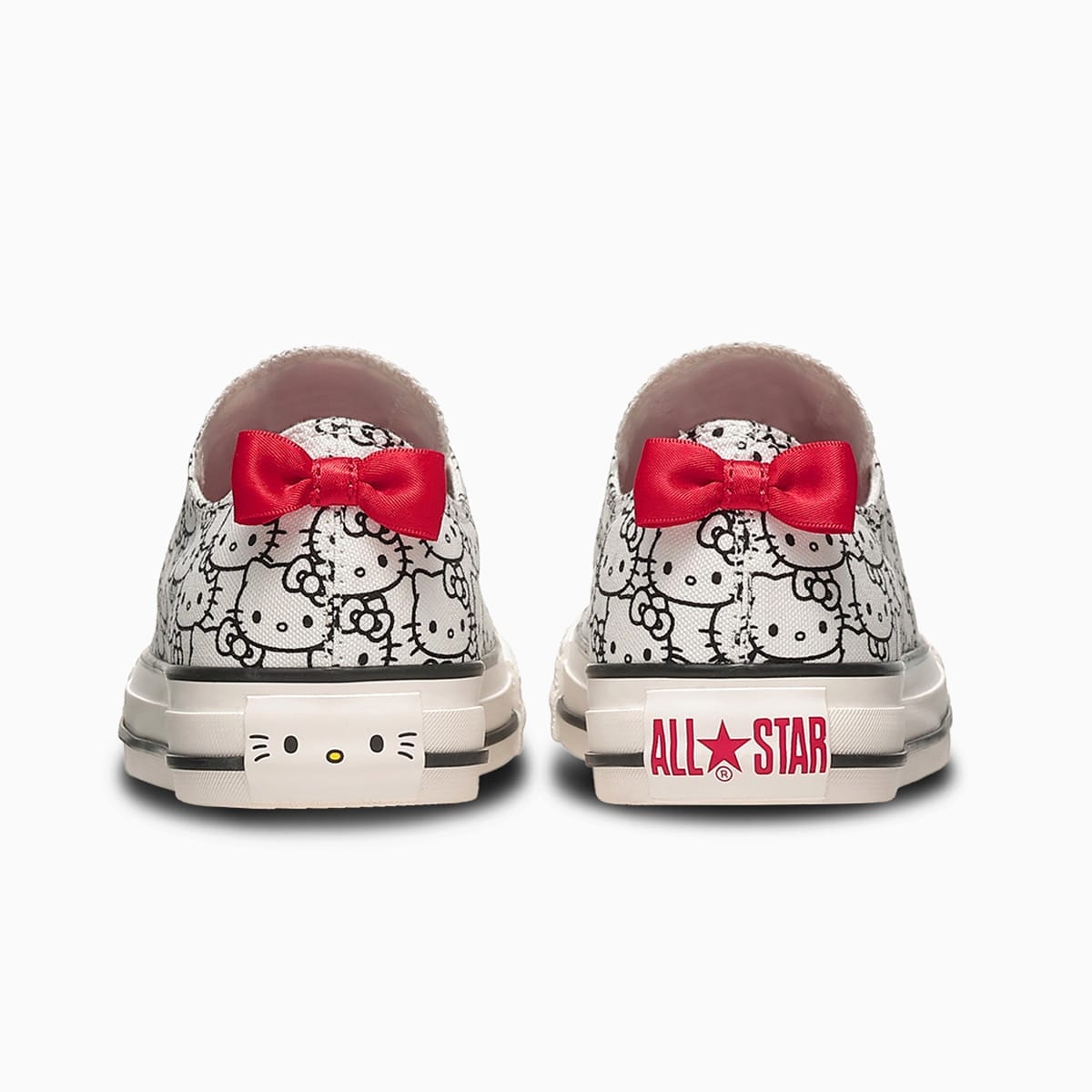 CONVERSE × HELLO KITTY 聯名帆布鞋 經典低筒休閒鞋 白色 女鞋 三麗鷗凱蒂貓 綁帶鞋