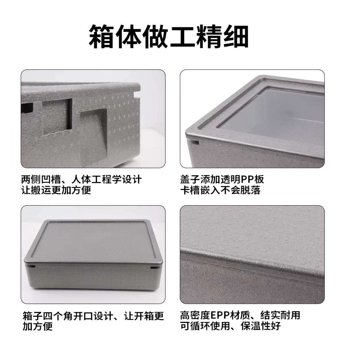 全新-提拉米蘇擺攤保溫箱30L +透明蓋